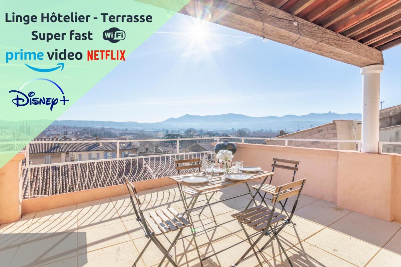 Appartement Mont Ventoux - Terrasse - Vue Degagee - Linge De Qualite - Fibre - Confort